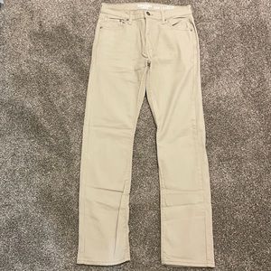 Khaki jean pants